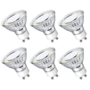 LE GU10 LED Light Bulbs Non-Dimmable, 5000K Daylight White GU10 Bulb Replacement for Recessed Track Lighting, 4W LED Bulbs with 100°Flood Beam for Kitchen, Range Hood, Living Room, Bedroom, 6 Pack