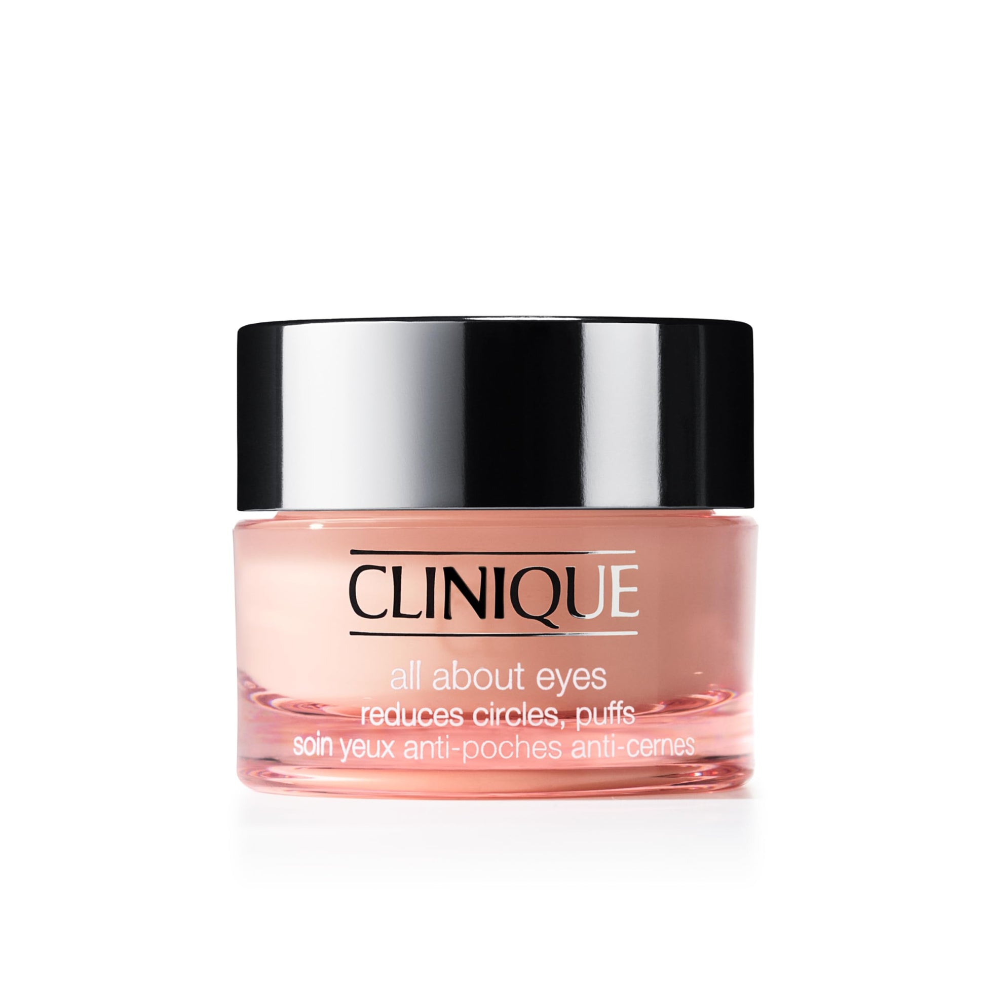 Clinique All About Eyes Lightweight Eye Cream With Vitamin C | Hydrating, Brightening, Depuffing + Dark Circle Reducing, Mini Travel Size, 0.5 fl. oz.