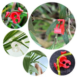 40 Pcs Low Stress Training Clips, 90 Degrees Plant Trainer Bud Plant Bender Plant Training Clips Bud Bender for Plant Gardening - White and Red