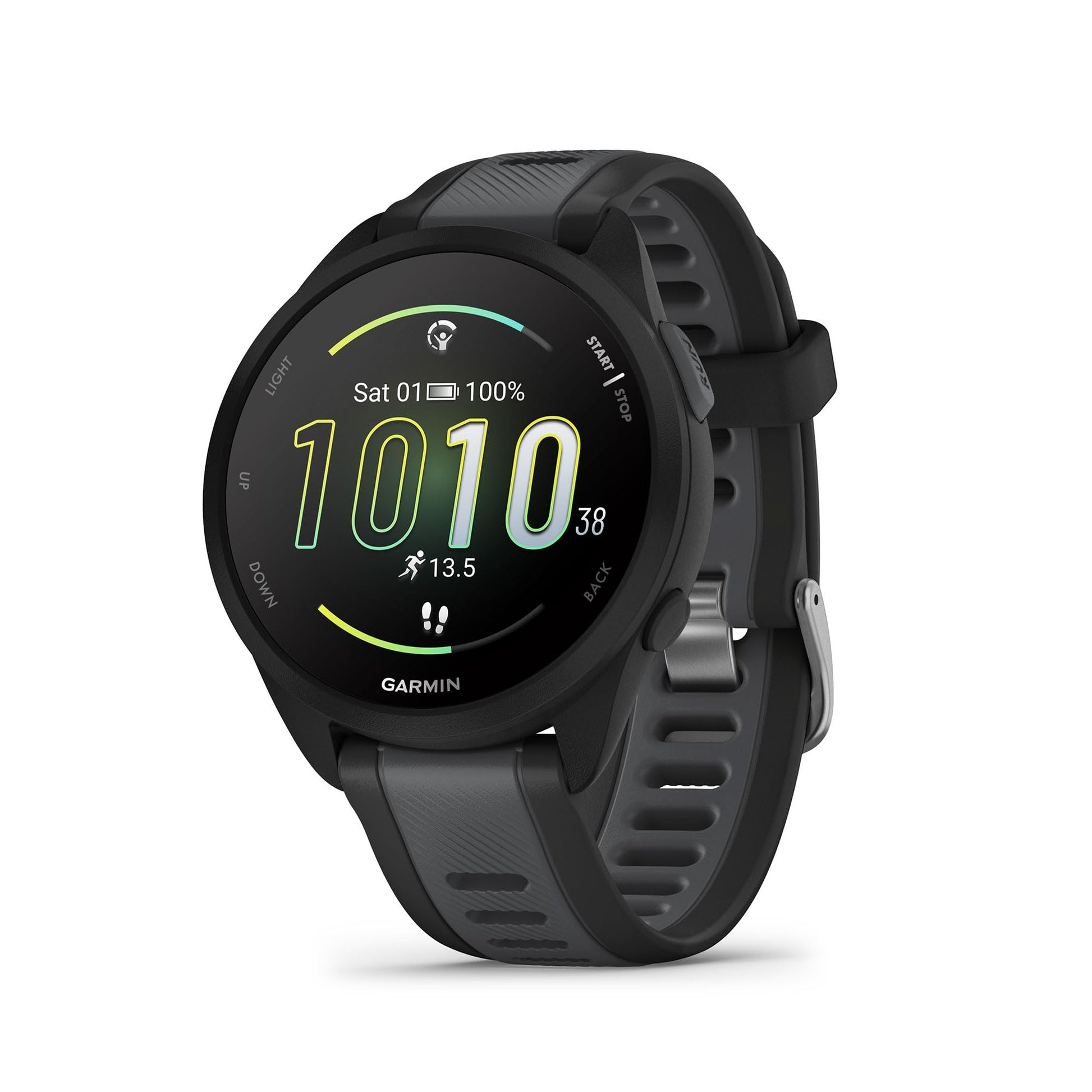 Garmin Forerunner 165, Running Smartwatch, Colorful AMOLED Display, Training Metrics and Recovery Insights, Black