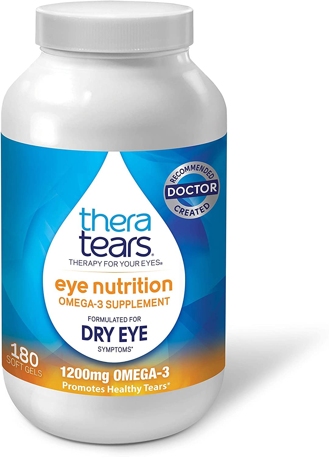 TheraTears Omega 3 Supplement, 1200mg, 90 ct (Pack of 1)