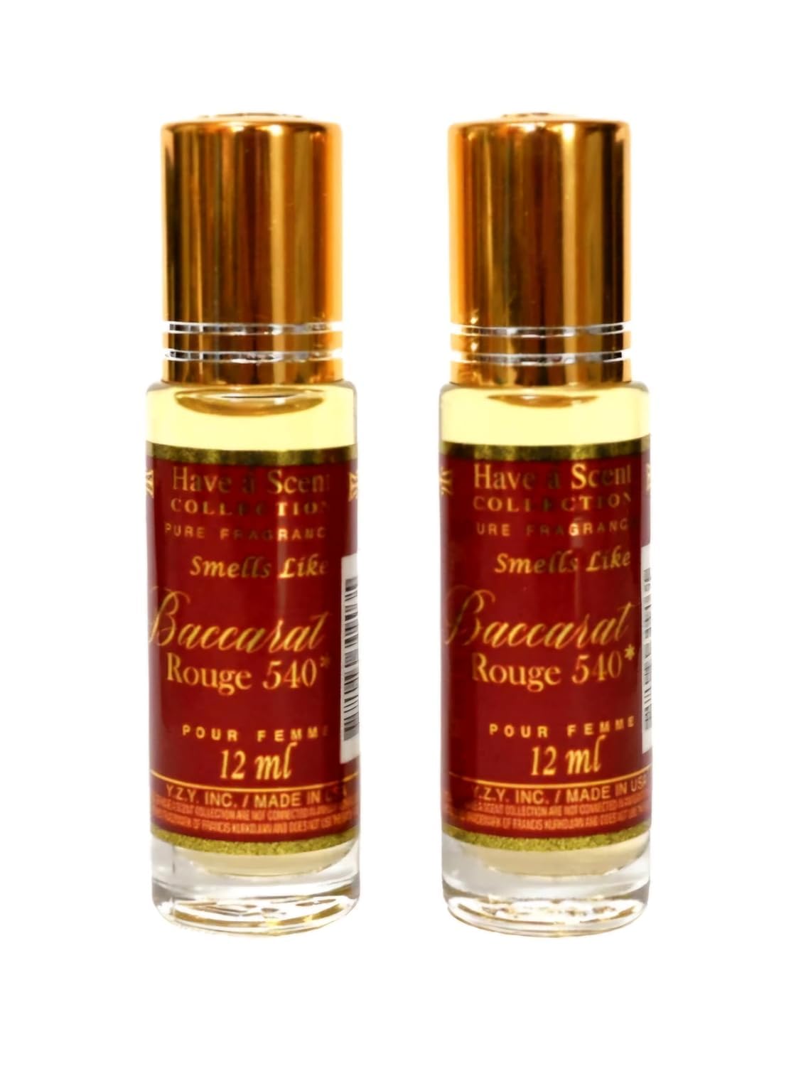 Generisches Ölparfüm Baccarat Rouge 540 Parfum 12ml (2er-Pack)
