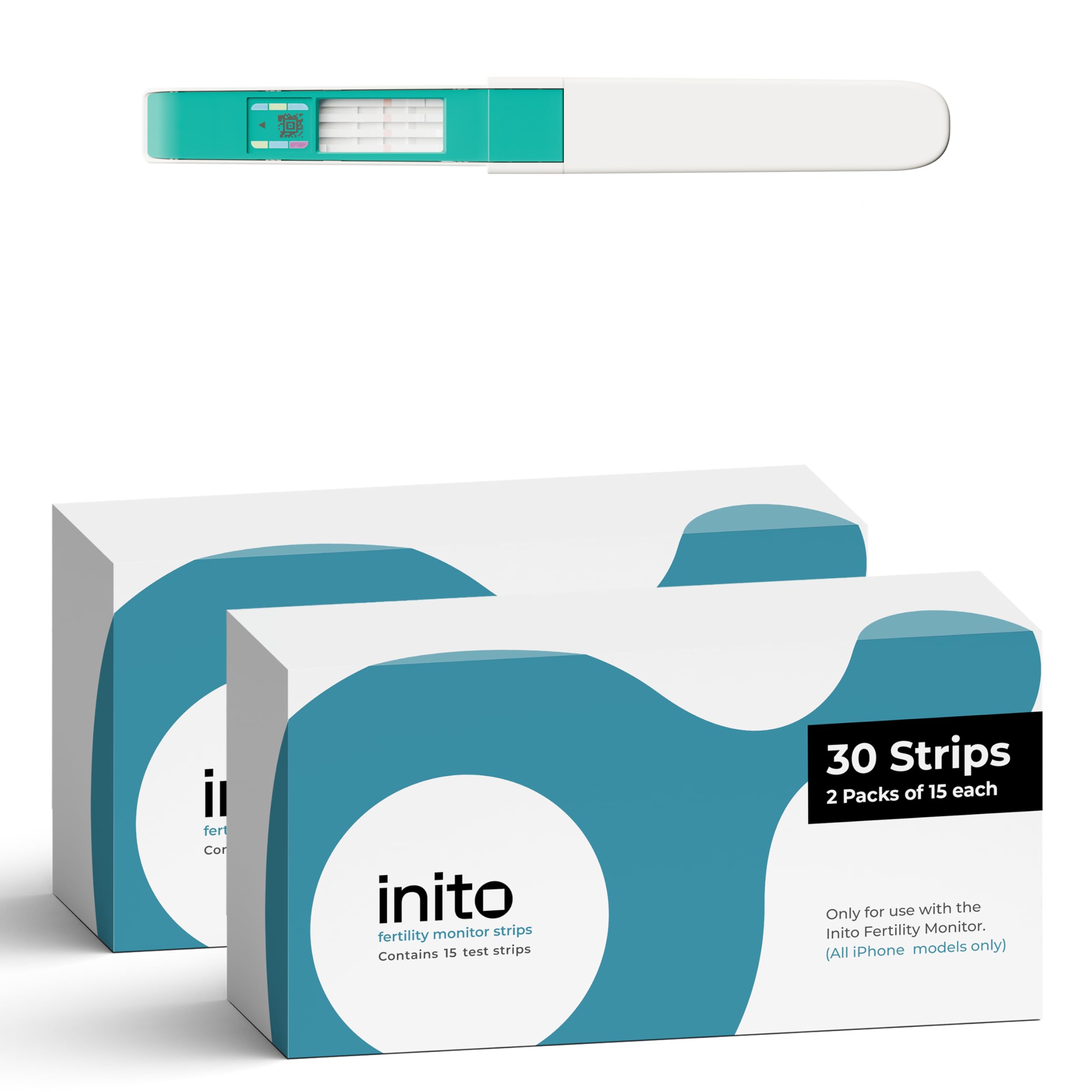 شرائط اختبار الخصوبة من Inito | عبوة من 30 شريطًا | متوافقة فقط مع جهاز Inito لمراقبة الخصوبة | متوافقة مع موديلات iPhone فقط