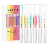 SAVILAND Natural Cuticle Oil Pen: 12PCS Revitalizing Cuticle Oil for Nails with Vitamin E For Repair Cuticles Overnight Cuticle Softener Nail Strengthener Protector for Damaged Skin Thin Nail