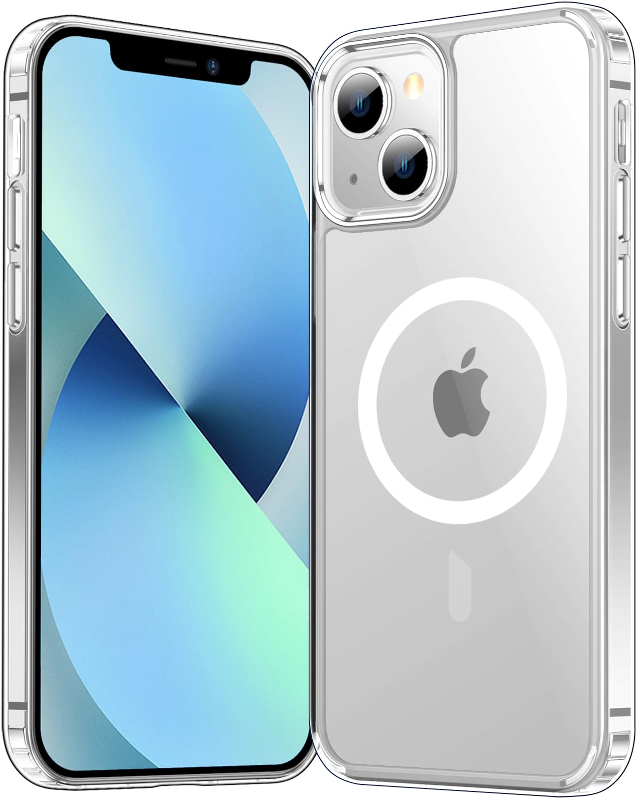 Temdan for iPhone 12 Case for iPhone 12 Pro Case,[Compatible with Magsafe][Not Yellowing] Slim Thin Shockproof Phone Case-Clear