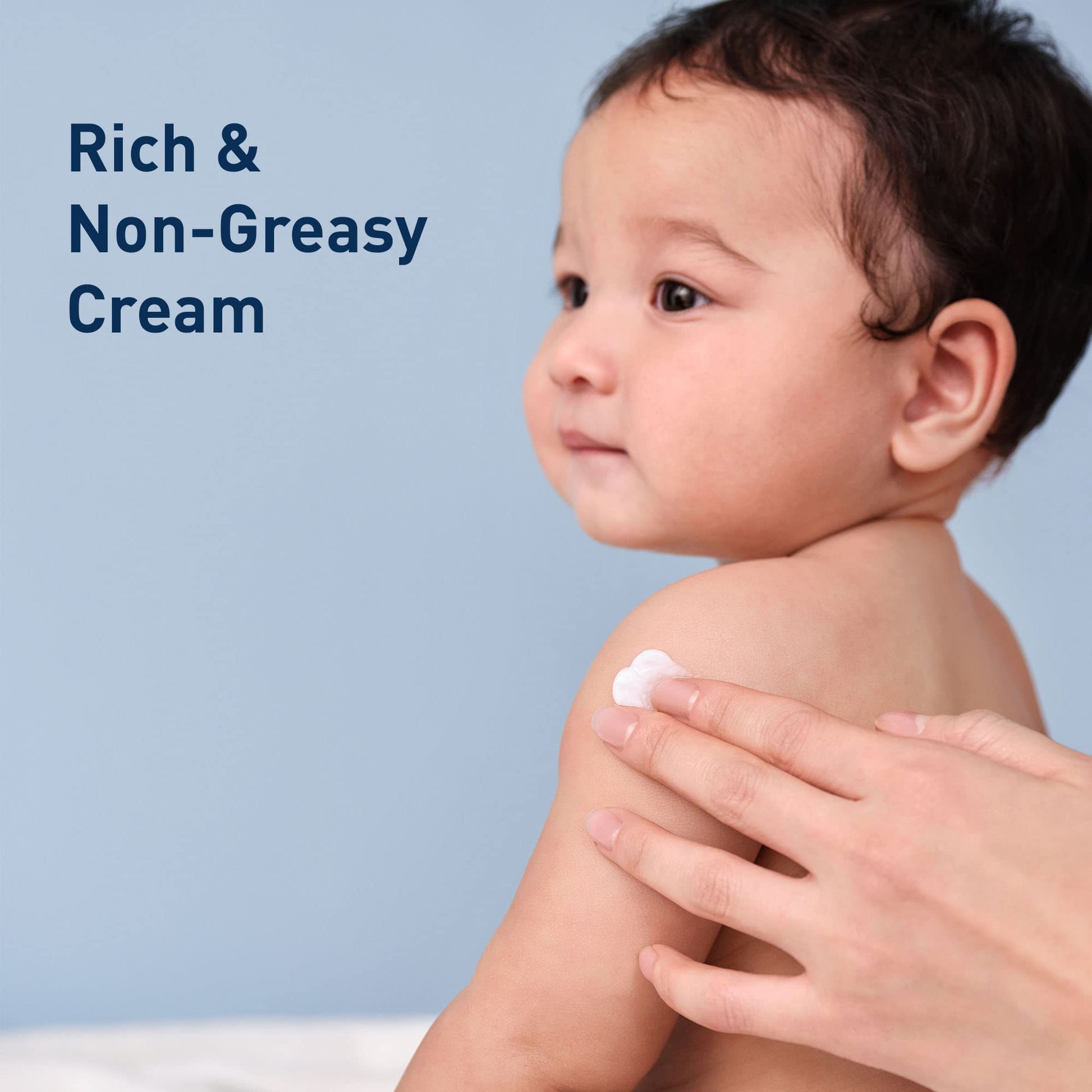 CeraVe Baby Cream, Gentle Moisturizing Cream with Ceramides, Fragrance, Paraben, Dye & Phthalates Free, Rich & Non-Greasy Feel, Gentle Baby Skin Care, 8 Ounce