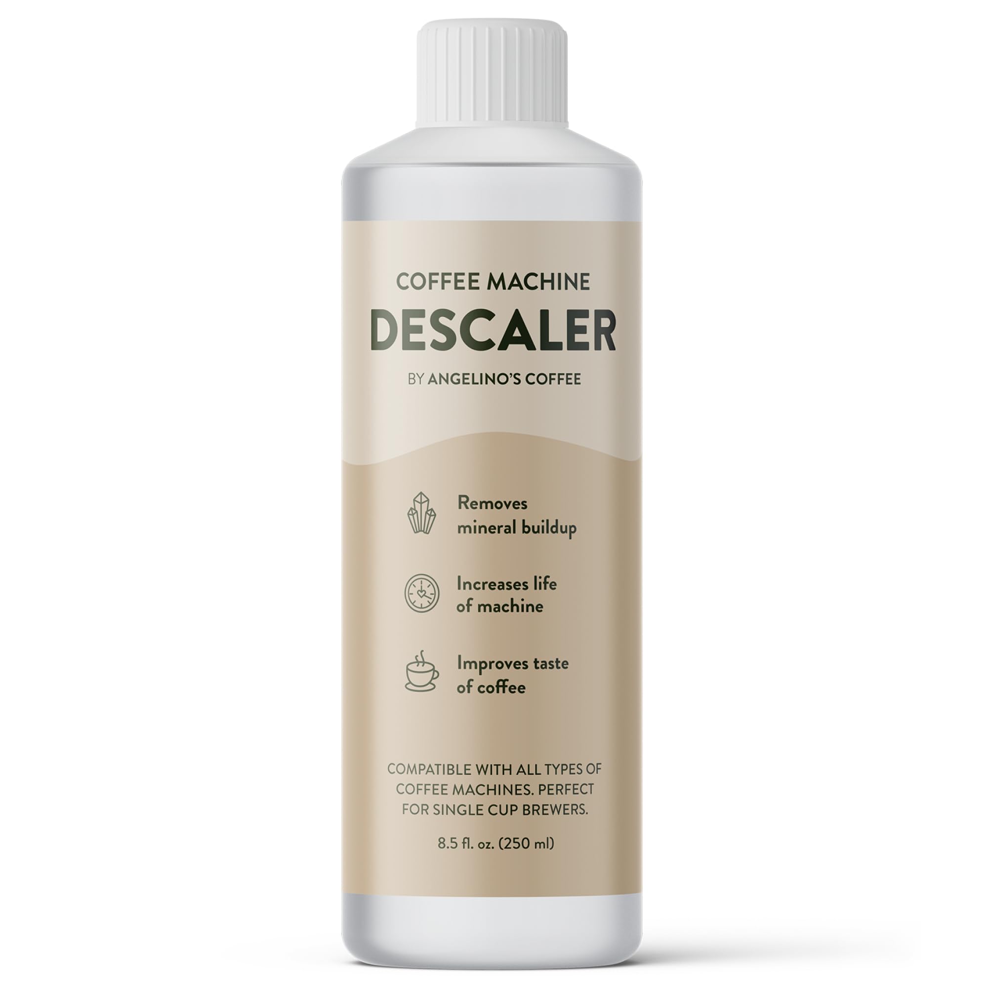 Descaling Solution (2 Uses) - Universal Coffee Descaler for Keurig Coffee Machines, Effective Keurig Descaling Solution & Nespresso Descaling Solution - Works w/Breville, Delonghi, Keurig & Nespresso