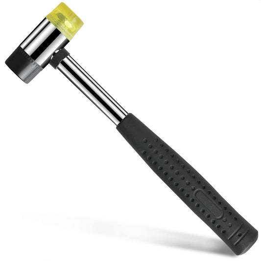 Small Rubber Mallet Hammer Tool - 25mm Hammer Tapping Block for Vinyl Plank Flooring Mallet Rubber Hammer Small Hammer for Crafts - Rubber Hammer Jewelry Wood Rubber and Nylon Double Faced Soft Mallet