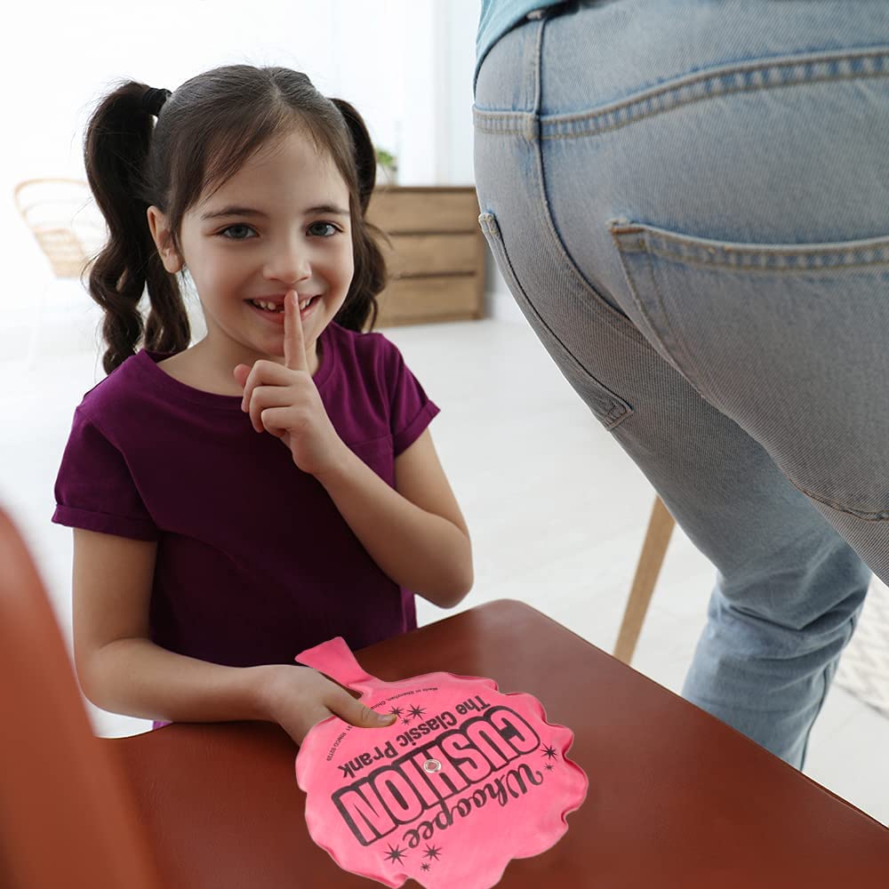ArtCreativity Self Inflating Whoopie Cushion, 2 Pack, 6 Inch Whoopee Cushions Goodie Bag Stuffers, Classic Prank Toys for Boys and Girls, Party Favors and Gag Gifts for Kids, Whoopie Makes Gas Sounds