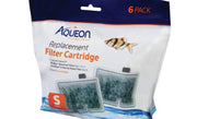 Aqueon Filter Cartridge Small/6 Pk - Aquarium Filter Cartridge - 6 Count