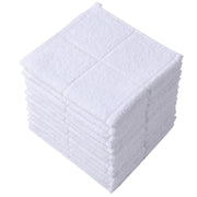 Glynniss Dishcloths Kitchen Highly Absorbent Dish Rags 100% Cotton Dish Cloths for Washing Dishes, Cleaning (11 x 11 Inches, 12 pcs, White)