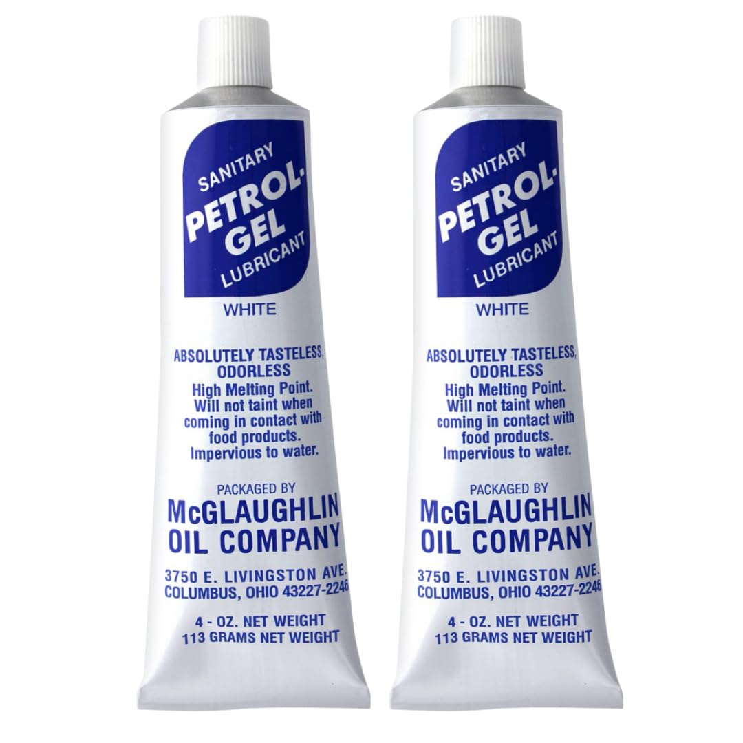 Petrol-Gel Food Grade Equipment Lubricant NSF - Premium Mineral Oil for Food Grade Grease Applications, Commercial Multipurpose - Pack of 2
