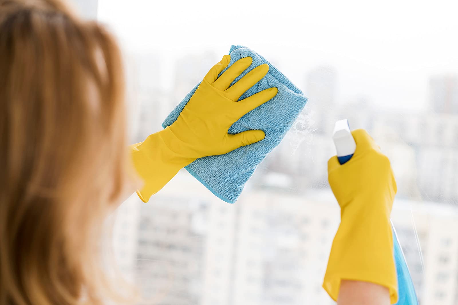SteadMax 3/6 Pairs Cleaning Gloves, Reusable Natural Rubber Dish Gloves, Waterproof Latex Non-Slip Dishwashing Gloves for Kitchen and Household (Large, 3 Pack)