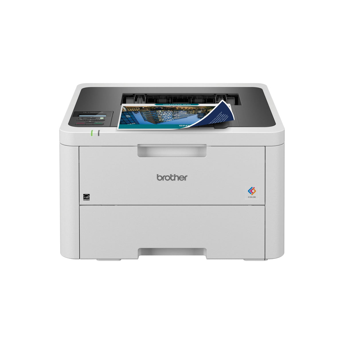 Brother Farblaser-Drucker mit WLAN-Druckfunktion, schneller Ausgabe von 19 Seiten/Min., Duplex-Funktion, mobilgerätekompatibel, 250-Blatt-Papierfach für professionelles Home-Office-Drucken (HL-L3220CDW)