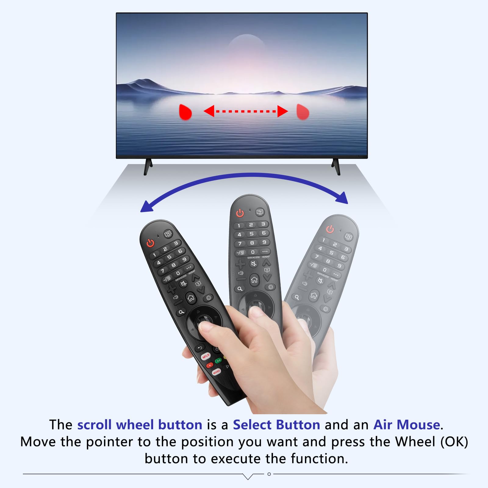 Voice-Magic-for-LG-TV-Remote-Control-Replacement Compatible with LG Smart OLED Thinq Webos TVs for AKB75855501 AN-MR24gn MR23gn MR22gn MR21ga MR20ga