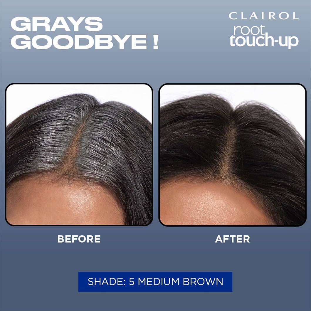 Clairol Root Touch-Up by Nice'n Easy Permanent Hair Dye, 5 Medium Brown Hair Color, (Pack of 1)