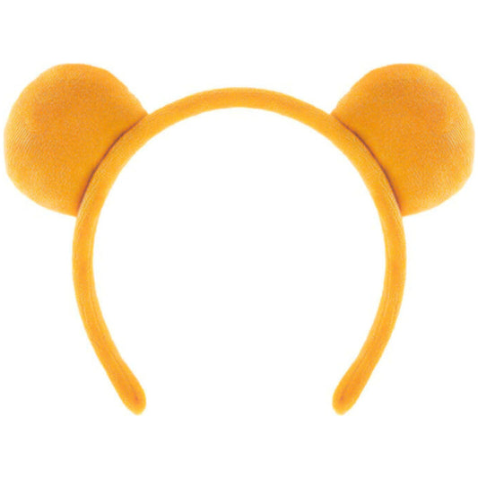 DaliDali Yellow Bear Ears Headband Adult, Bear Costume for Halloween Festival Cosplay Party, Bear Headband Hairband for Makeup Face Washing, Bear Ear Headband (1 Count)