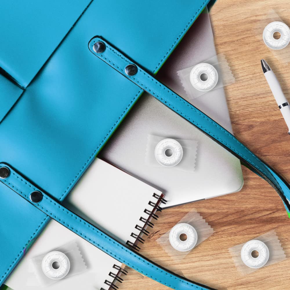 LIFE SAVERS Pep-O-Mint Peppermint Hard Candy Individually Wrapped, Party Size Bulk Hard Candy, 44.93 oz Bag