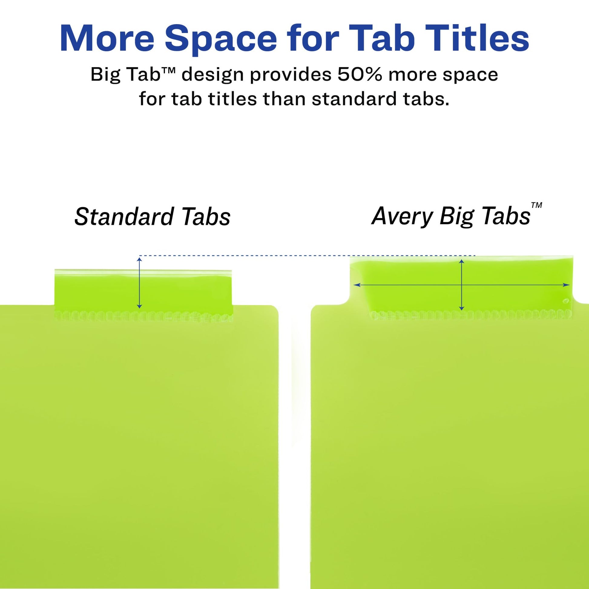 Avery Insertable Plastic Dividers for 3 Ring Binders, 8 Tabs per Set, Big Tabs, Two Pockets, Multicolor Binder Dividers, Works with Sheet Protectors (11903)
