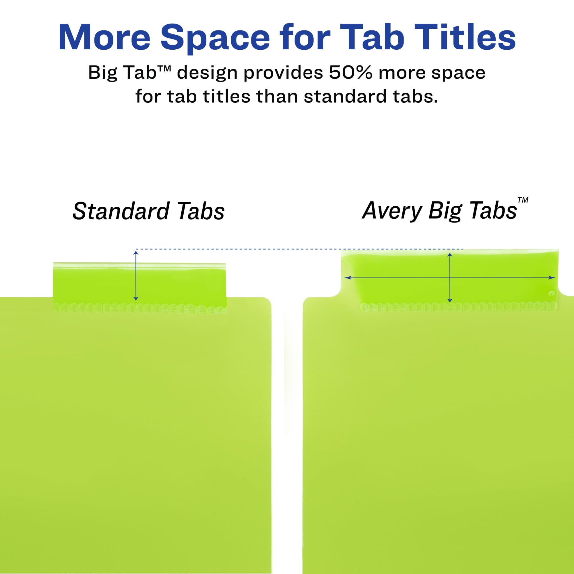 Avery Insertable Plastic Dividers for 3 Ring Binders, 8 Tabs per Set, Big Tabs, Two Pockets, Multicolor Binder Dividers, Works with Sheet Protectors (11903)