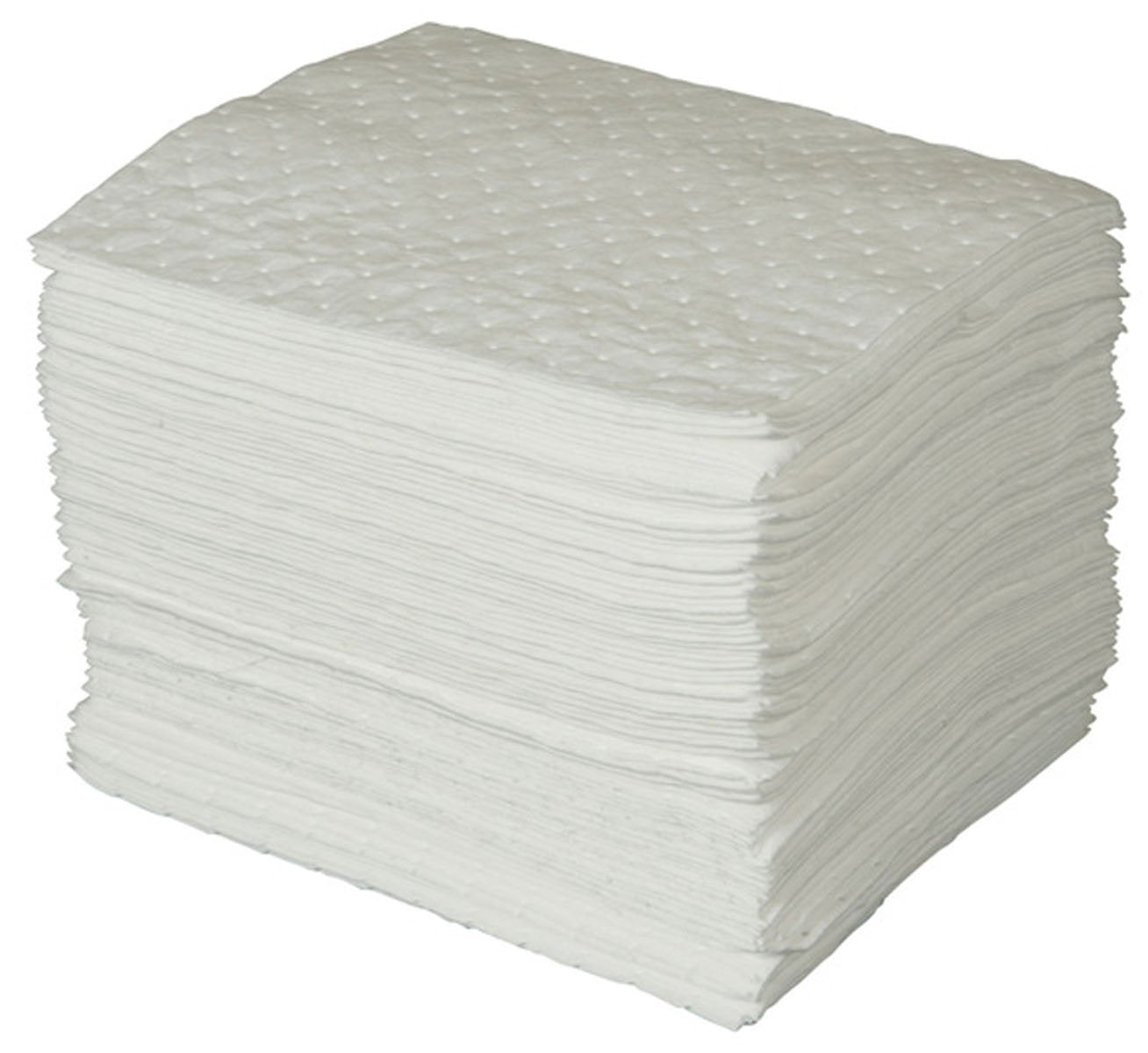 Brady SPC BPO100 15" x 17" Heavy Weight Economical Oil Only Absorbent Pads - 100 ct