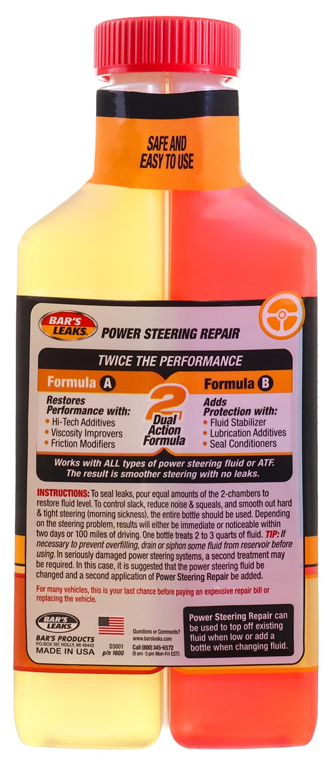 Bar's Leaks High Mileage Power Steering Repair-It, 16.9 oz