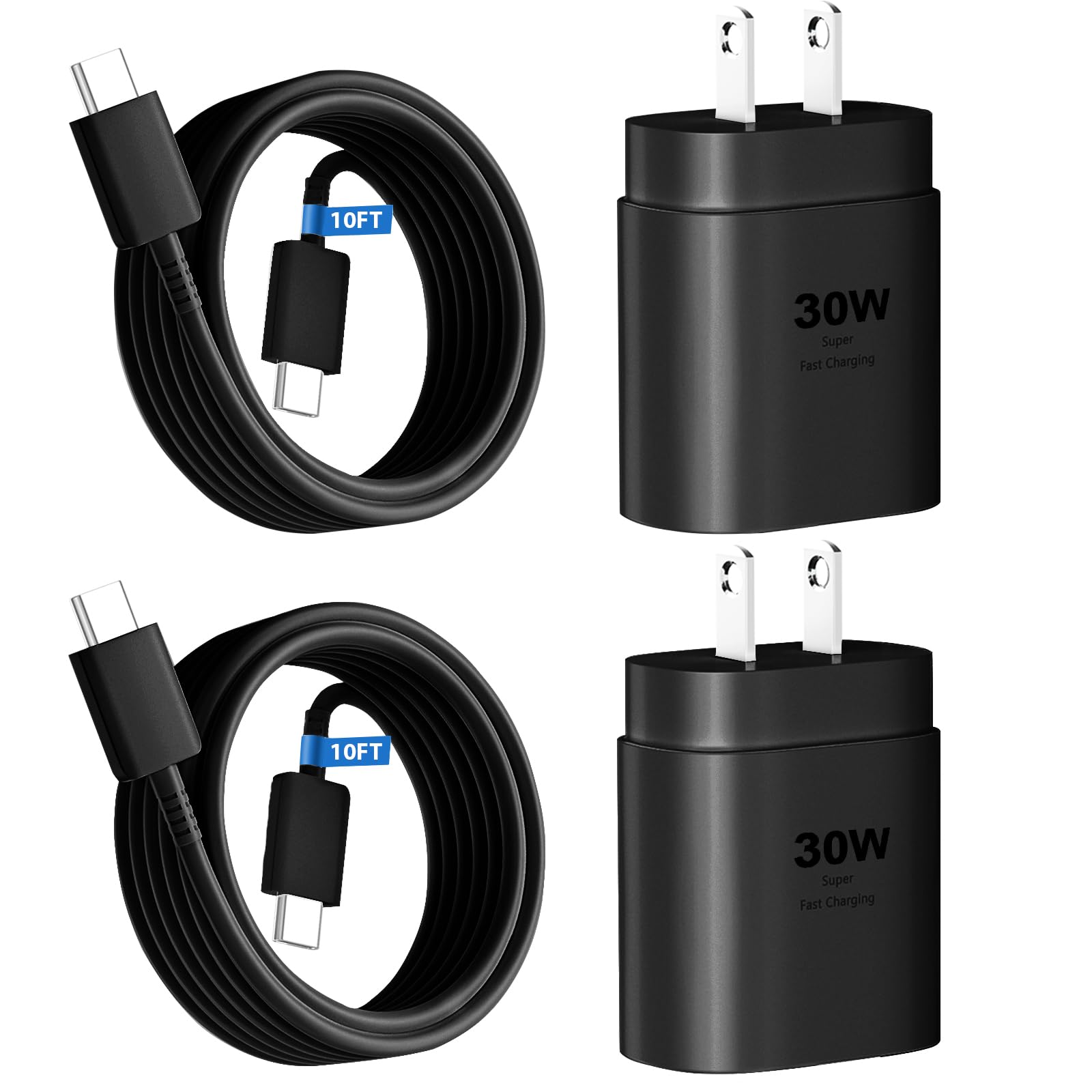 iPhone 16 15 Charger Fast Charging,30W USB C iPhone 16 15 Pro Max Charger Block &10FT Long Type C Cable Cord for iPhone 16/16 Pro Max/15/15 Pro Max/15 Plus/iPad Pro 12.9/11,Samsung Galaxy S24 Ultra