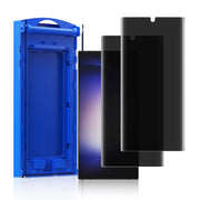 2 Pack Anti-Spy Private Screen Protector Install kit for Samsung Galaxy S23 Ultra 6.8 Inch,Auto-Positioning 3D Curved Full-coverage Flexible Soft TPU Screen Protective Film,Sensitive Touch Ultrathin