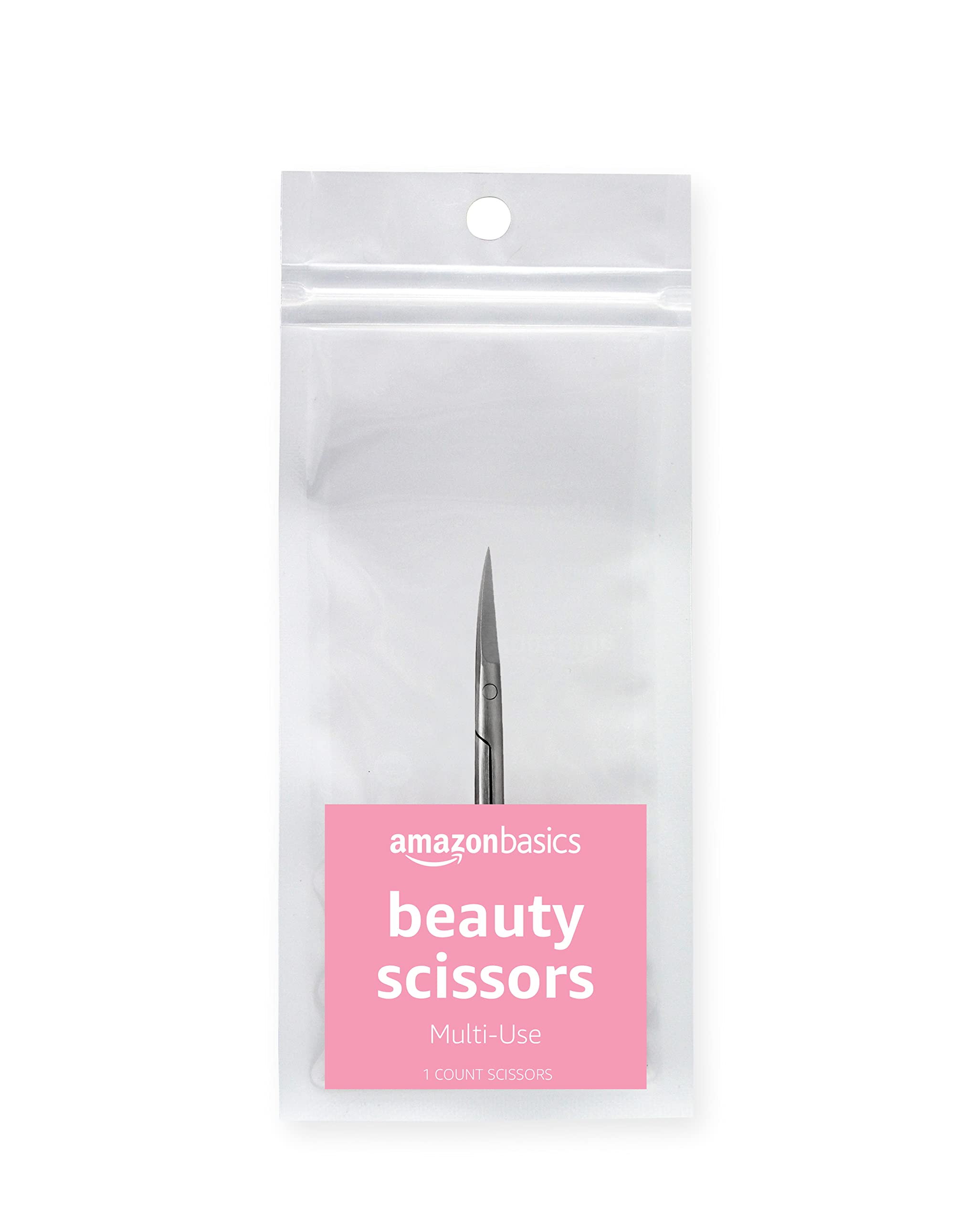 Basics Beauty Scissors, Stainless Steel, Silver