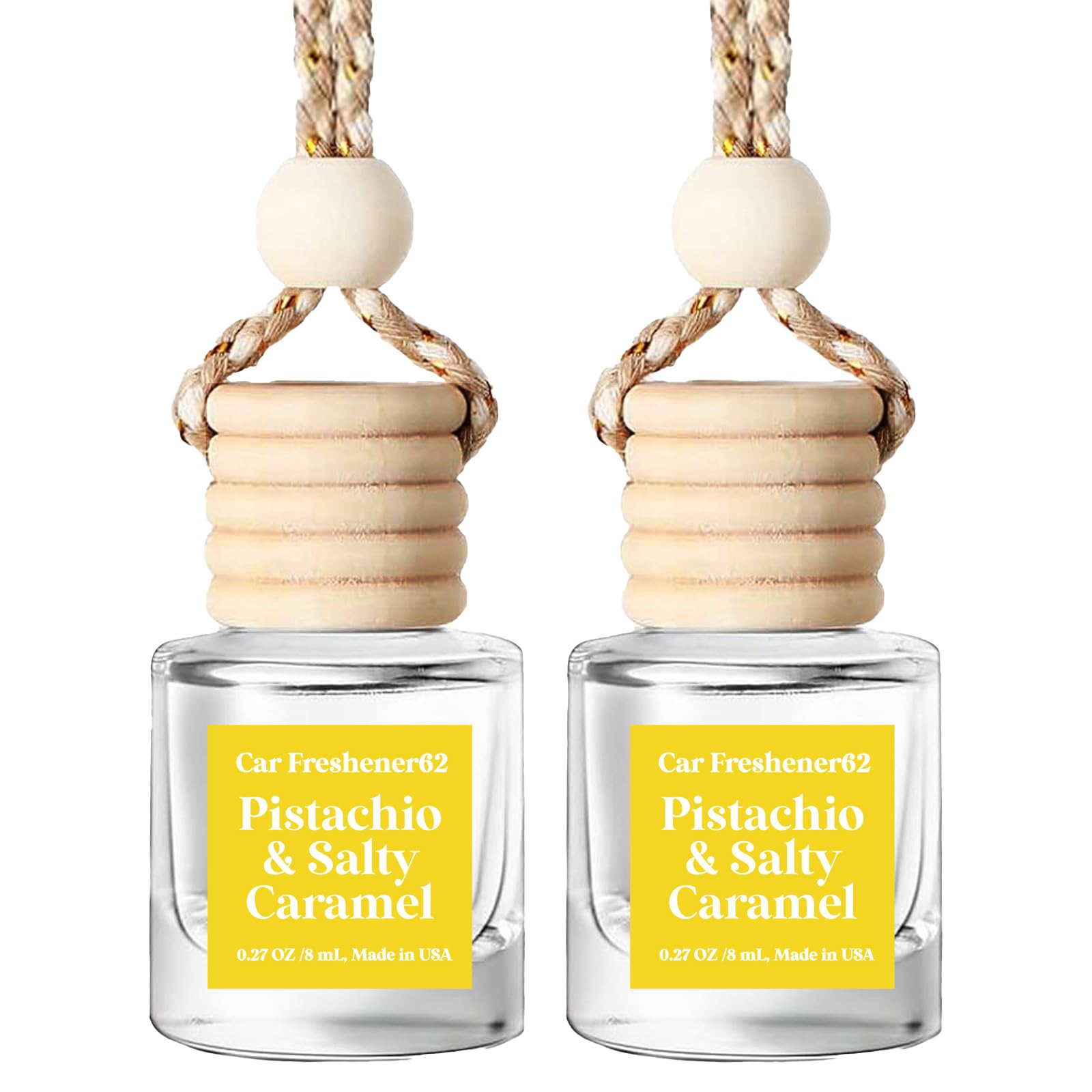 HoogaLife Car Air Freshener Diffuser – Revitalize Your Drive with Hanging Air Freshener Diffuser Aromatic Bliss On The Go(Maho&Teakwood Plus)