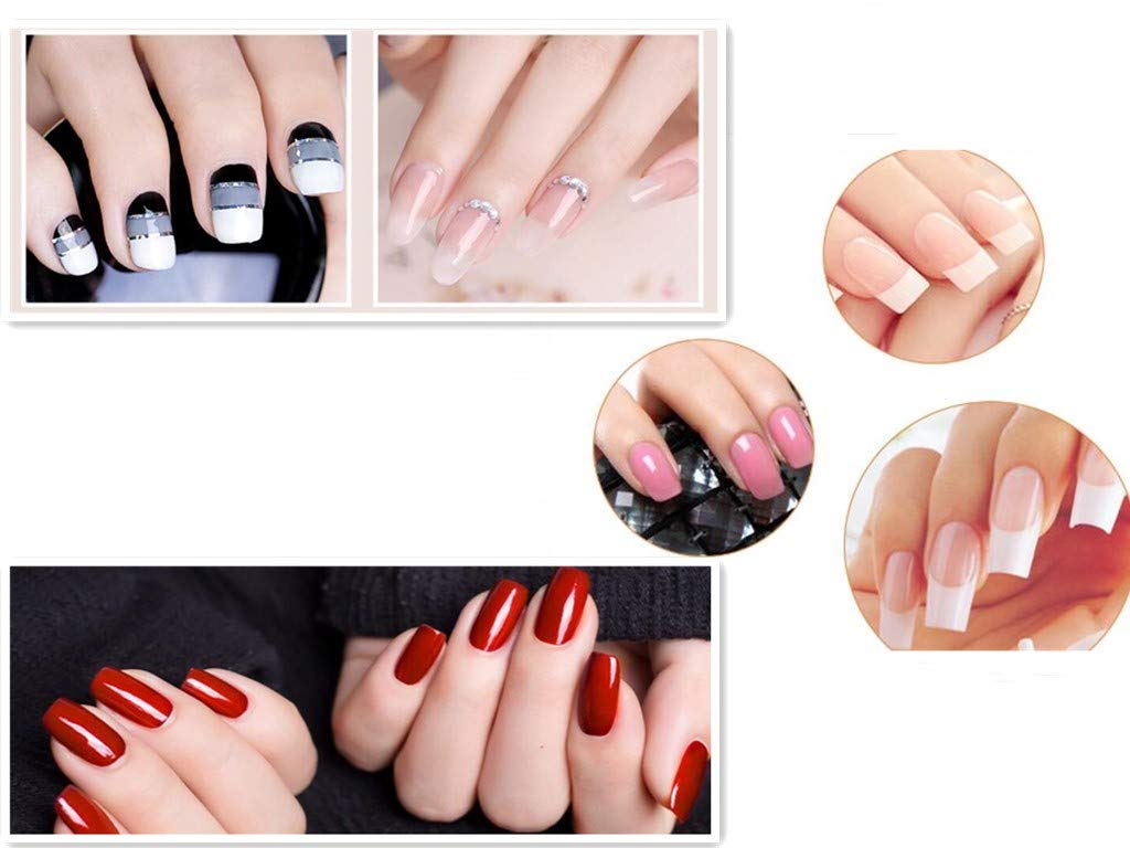 Aoshang 7Pcs Uv Gel Nail Brush, Poly Extension Gel Brush, Nail Art Tips Builder Painting Pen Set(No.2/4/6/8/10/12/14)