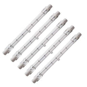 CTKcom 500-Watt 4.7-Inch J Type T3 Halogen Bulbs(5 Pack) - 118mm Double Ended 500 Watt 120 Volts T3 Halogen Bulbs R7S Double Ended Filament Flood Lights Quartz Tube Lamps 120V