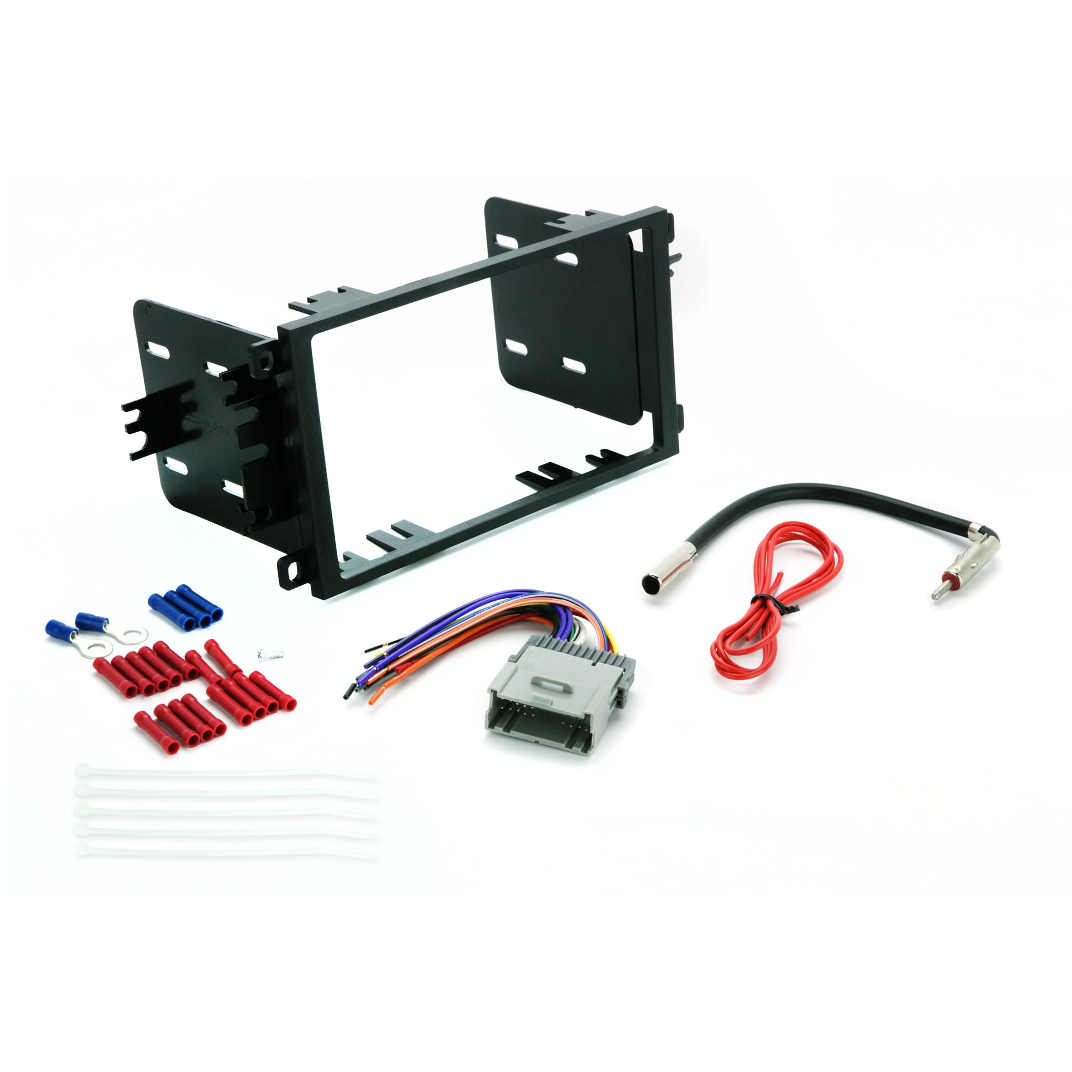 Scosche ICGM8BN Double DIN Radio Installation Dash Kit Compatible with Select 1992-2012 General Motors Vehicles - Complete Basic Aftermarket Car Stereo Install Kit - See Fit Guide Image for Vehicles