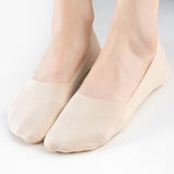 VFM 6 Pairs Women No Show Socks Flat boat line Socks Ice Feeling socks Nonslip Liner Invisible Thin Socks 3Black 3Nude