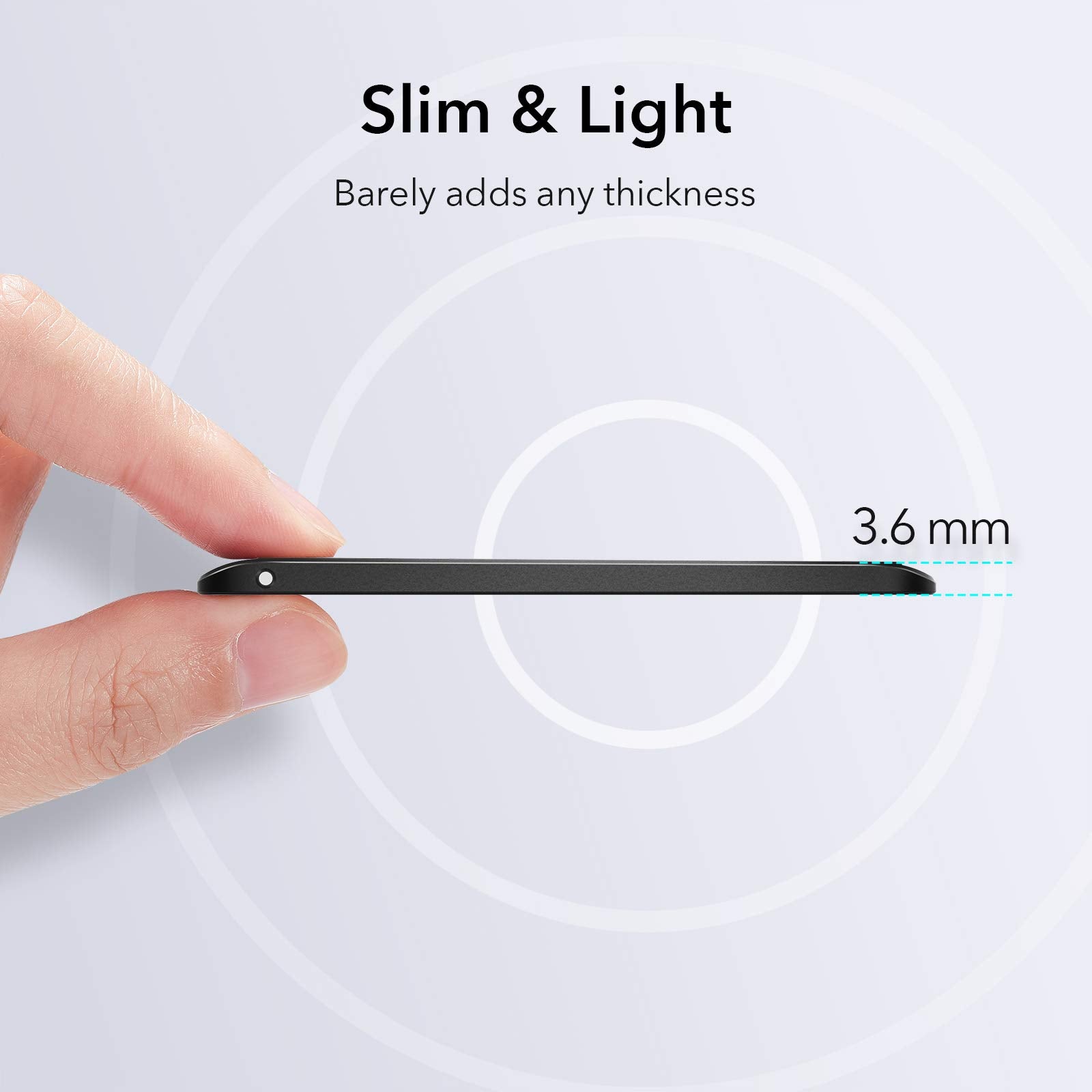 ESR Boost Phone Kickstand, Vertical and Horizontal Stand, Adjustable Angle, Compatible with iPhone Air 17 Pro Max, iPhone 16/15/14/13/12, Samsung Galaxy S25/S24/S23 Series, Google, Black
