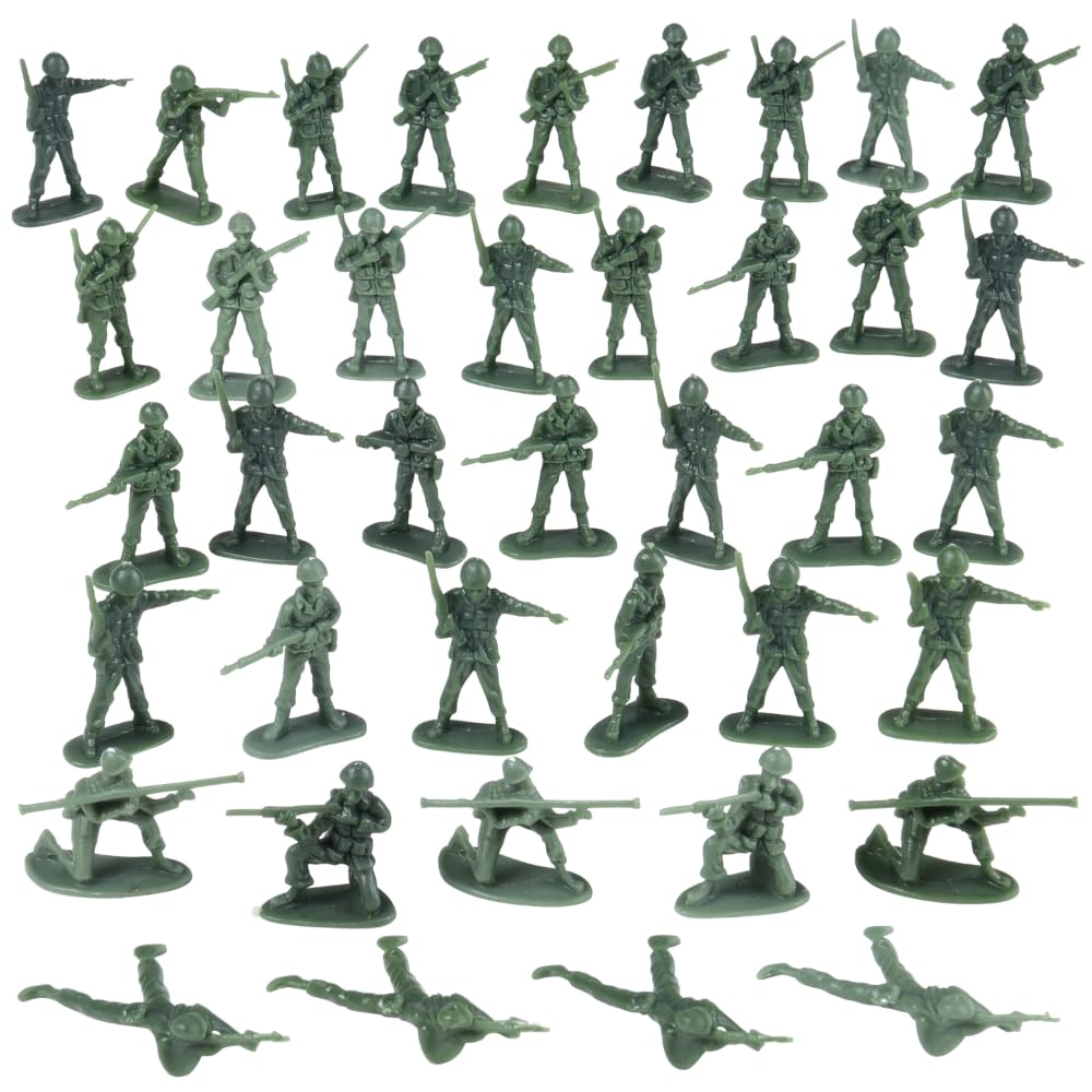 U. S. Toy Green Army Men Toy Soldiers Set, Classic Military Action Figures for Kids, Imaginative Play, Party Favors, and Collectibles - 36 Piece, Toddler Toys for 3 Years & Up