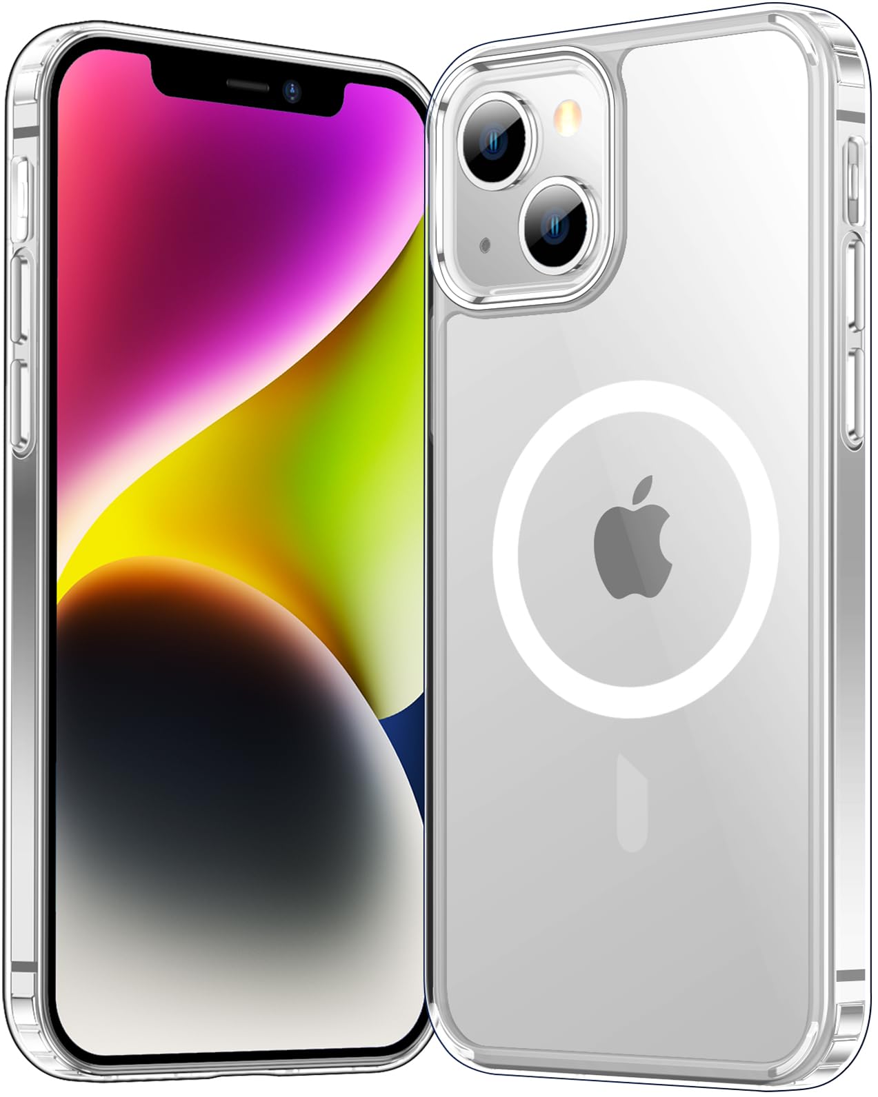 Temdan for iPhone 12 Case for iPhone 12 Pro Case,[Compatible with Magsafe][Not Yellowing] Slim Thin Shockproof Phone Case-Clear