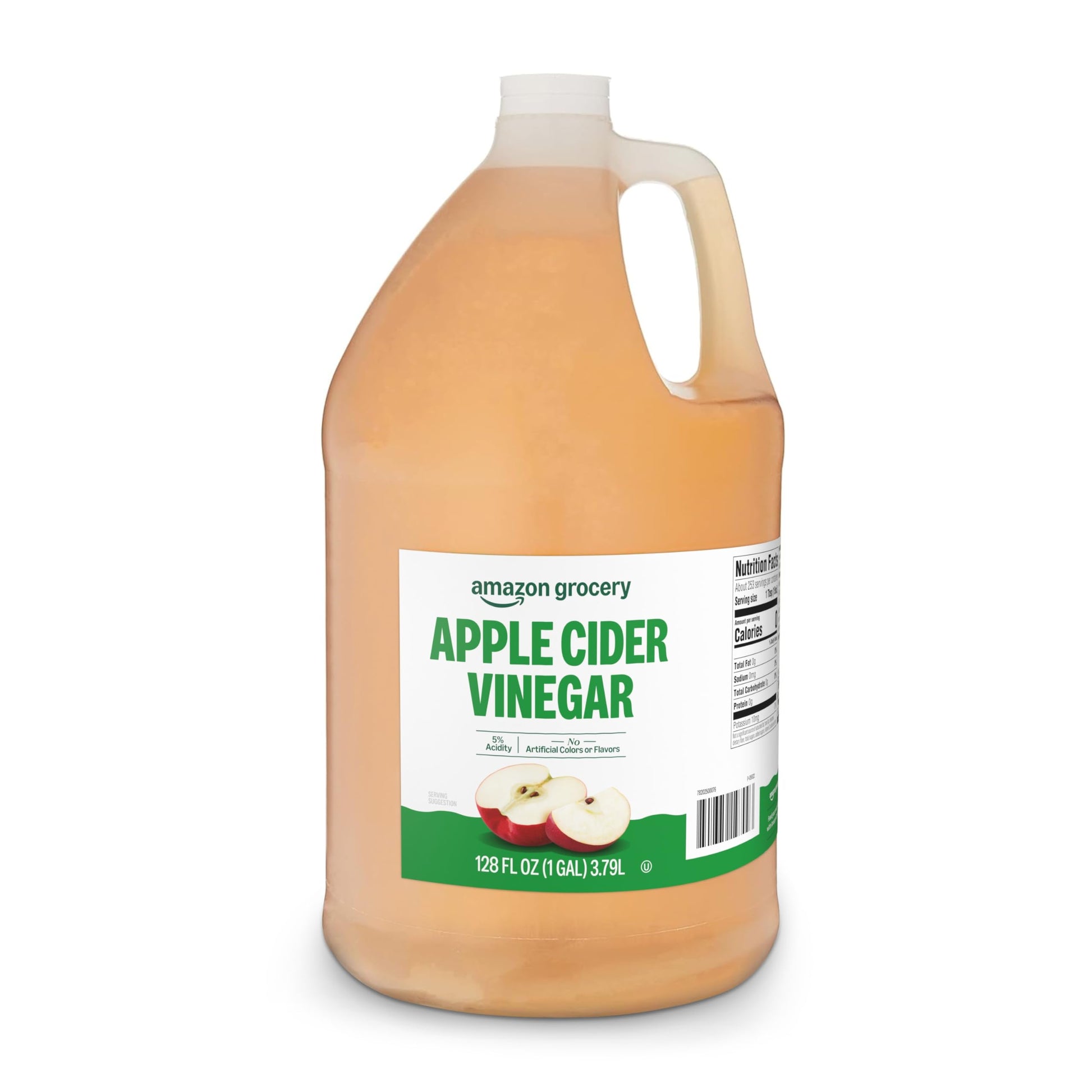 Amazon Grocery, Apple Cider Vinegar, 1 Gallon, 128 Fl Oz (Previously Amazon Fresh, Packaging May Vary)