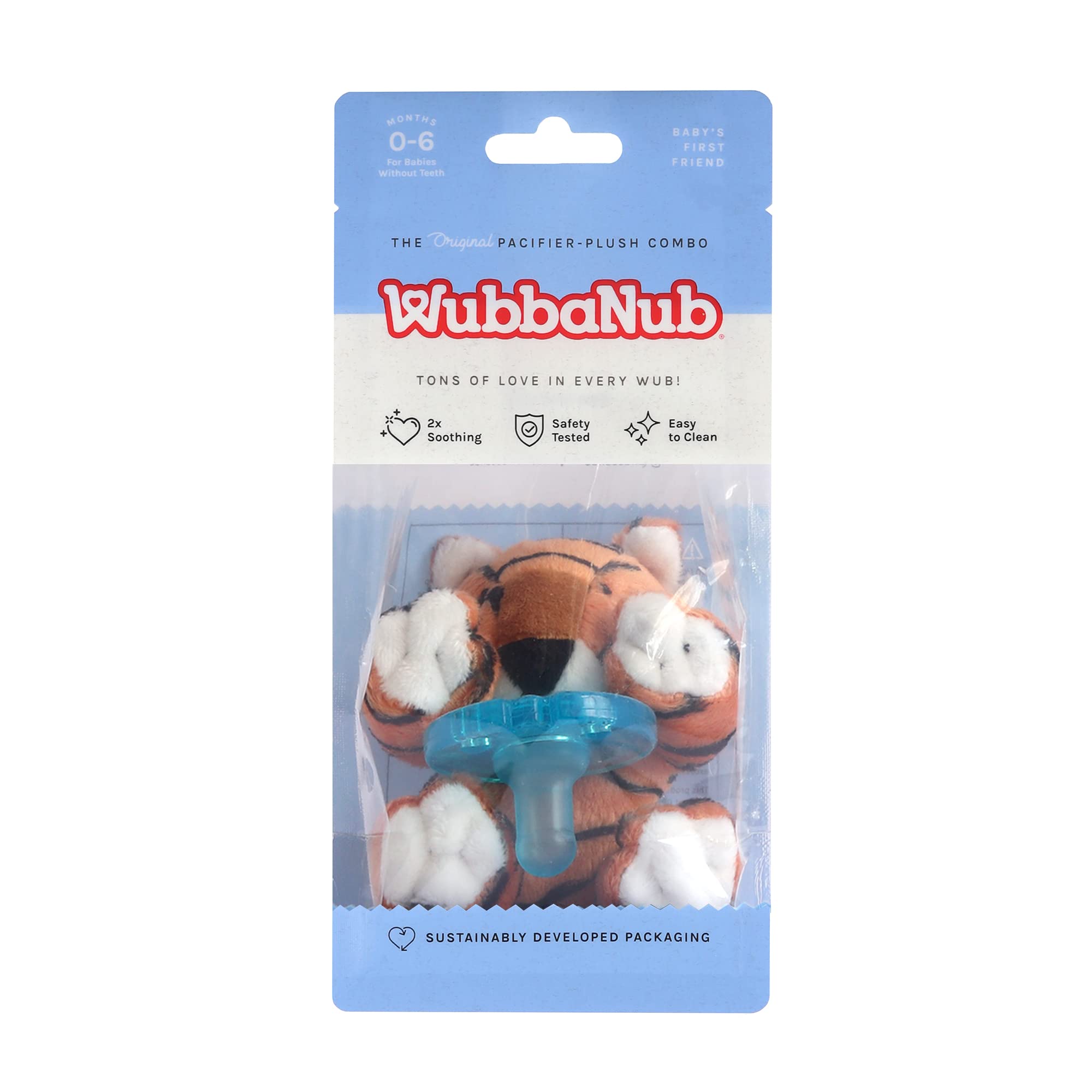 WubbaNub Infant Pacifier - Tiger