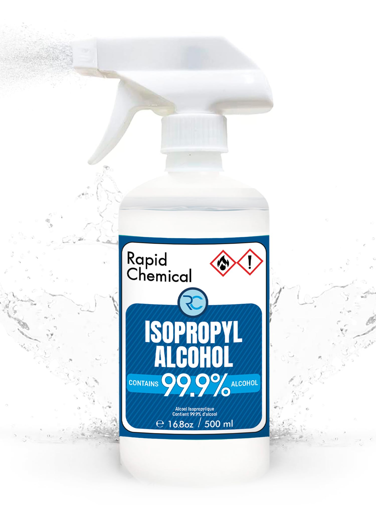 99% Isopropylalkohol Spray - USP-Qualität - Reinigungsalkohol Spray - Reinigungsalkohol Sprühflasche 99% (500 ml)