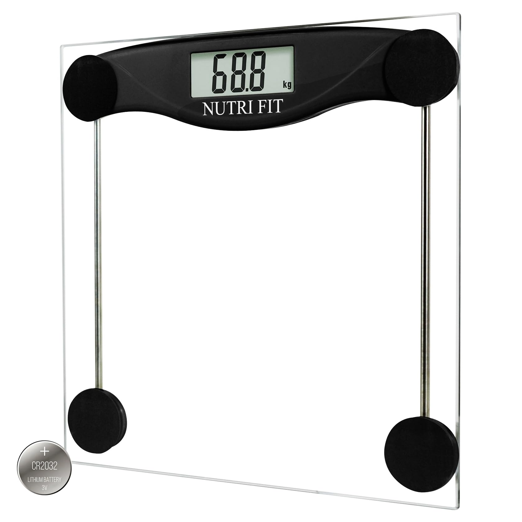 Digital Bathroom Scale for Body Weight, Precision Weighing Scale for Weight Loss, High Accuracy Measurements, 330 Pounds, Step on Technology