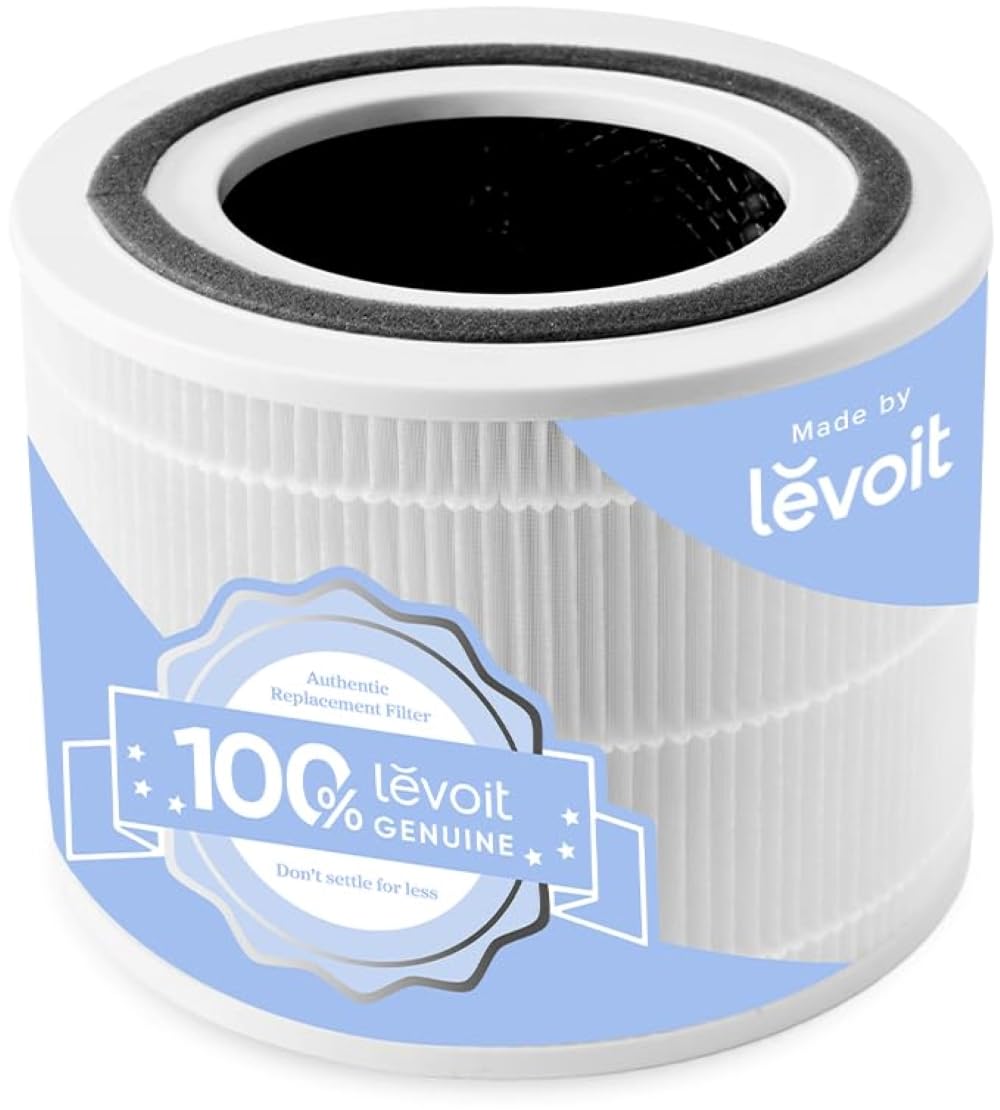LEVOIT Original Core 300-P Ersatzfilter, Core 300-RF Luftreiniger Core300S Filter, unterstützt HEPA-Schlafmodus, hocheffiziente Aktivkohle zur Entfernung von Rauch, Gerüchen, Allergenen, Pollen, 1er-Pack
