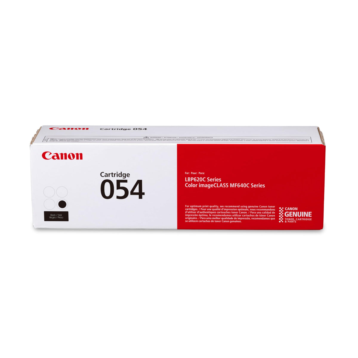Canon Original 054 Schwarz Tonerkartusche Kompatibel mit LBP622Cdw, LBP623Cdw, MF641Cdw, MF642Cdw, MF644Cdw