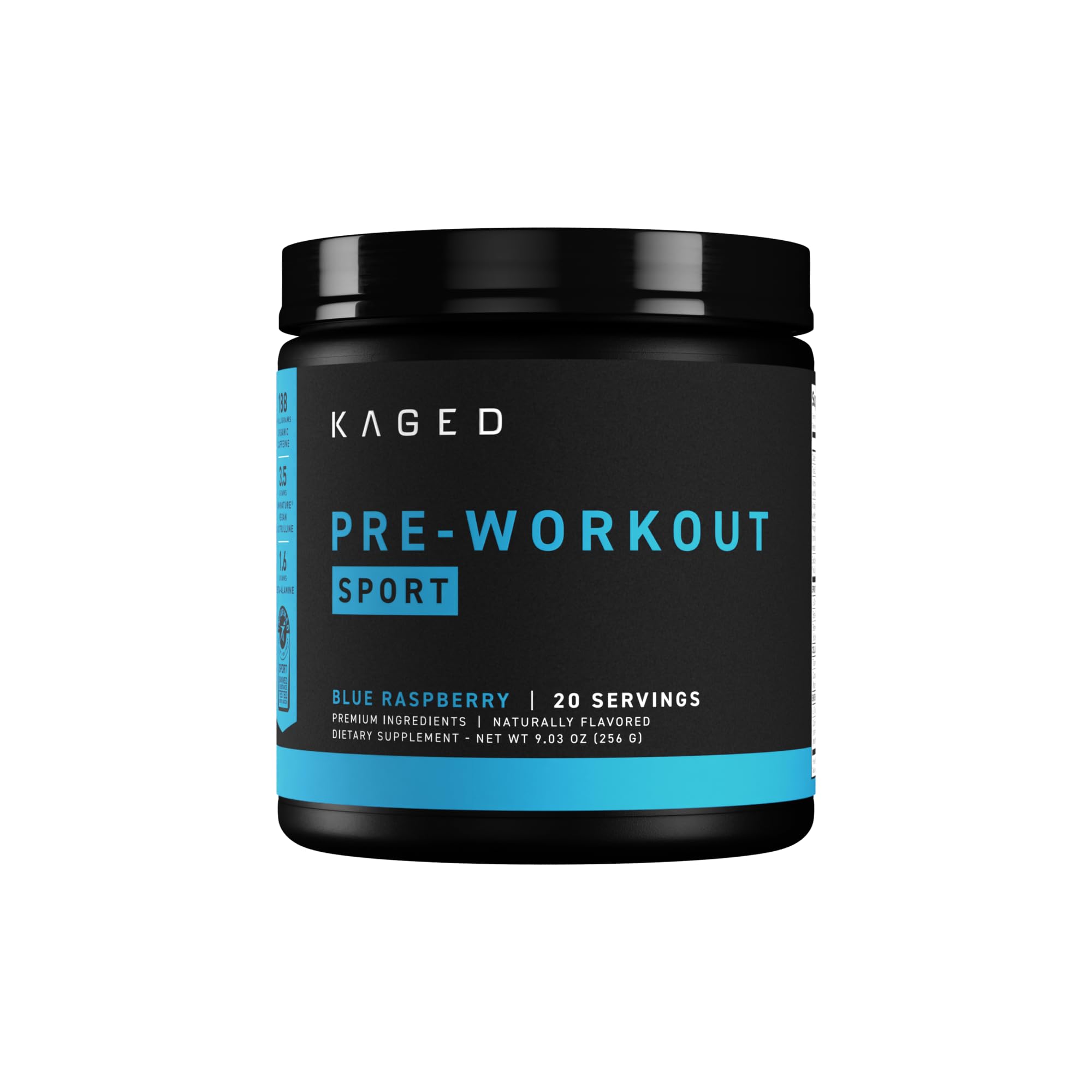 Kaged Pre-Kaged Sport Pre Workout Powder | Fruit Punch | Energy Supplement for Endurance | Cardio, Weightlifting Sports Drink | 20 Servings