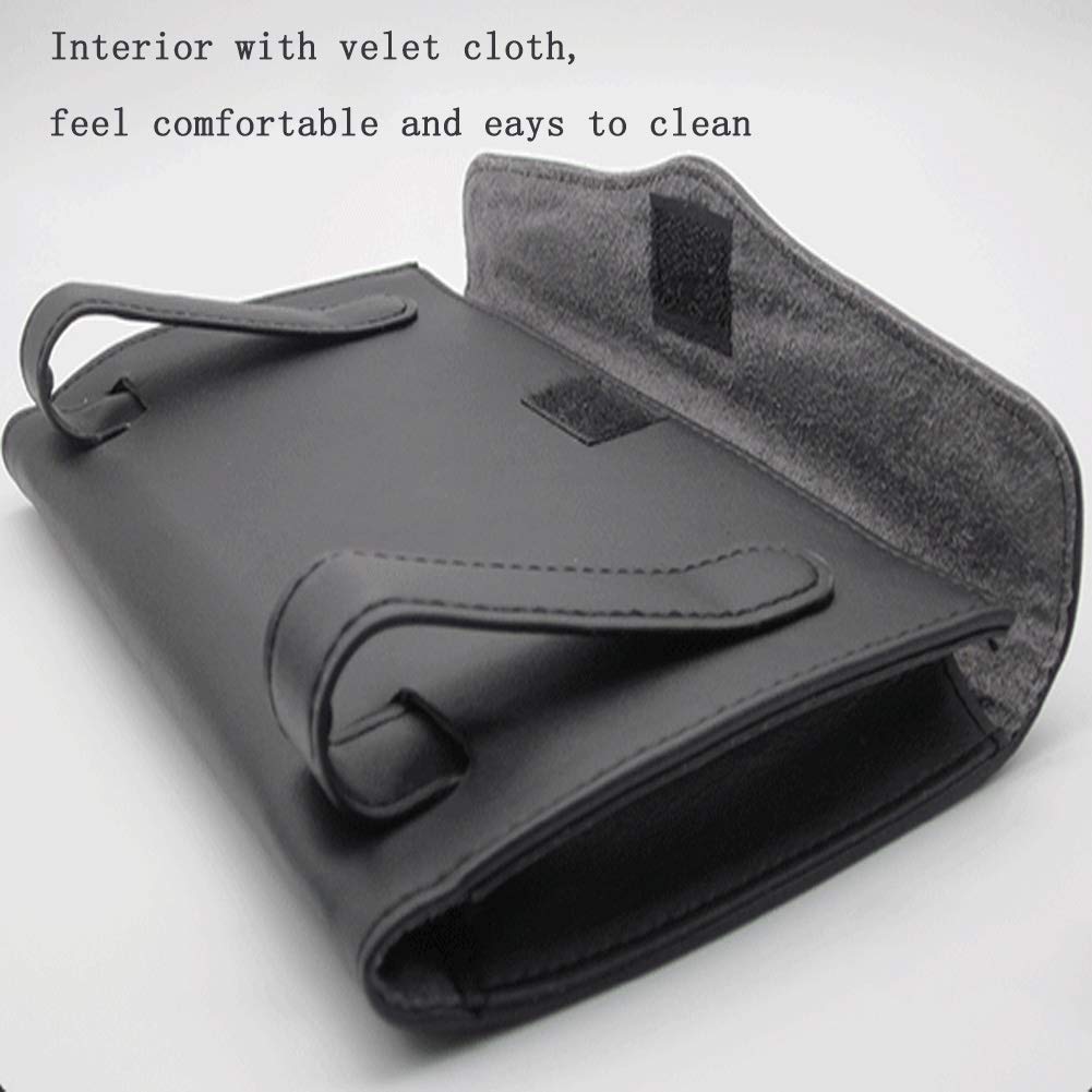 Fredysu Car Visor Tissue Holder, Sun Visor Napkin Holder Backseat Tissue Case, Premium Car Tissue Box for car, Vehicle (Black)