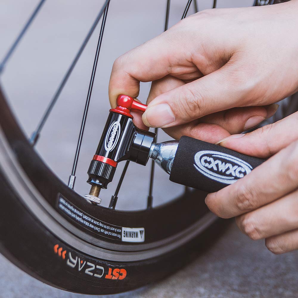 16g/25g Threaded CO2 Cartridges for Bike Tires - Cartridge for CO2 Inflator with Threaded Connection, CO2 Pump for Road and Mountain Bikes
