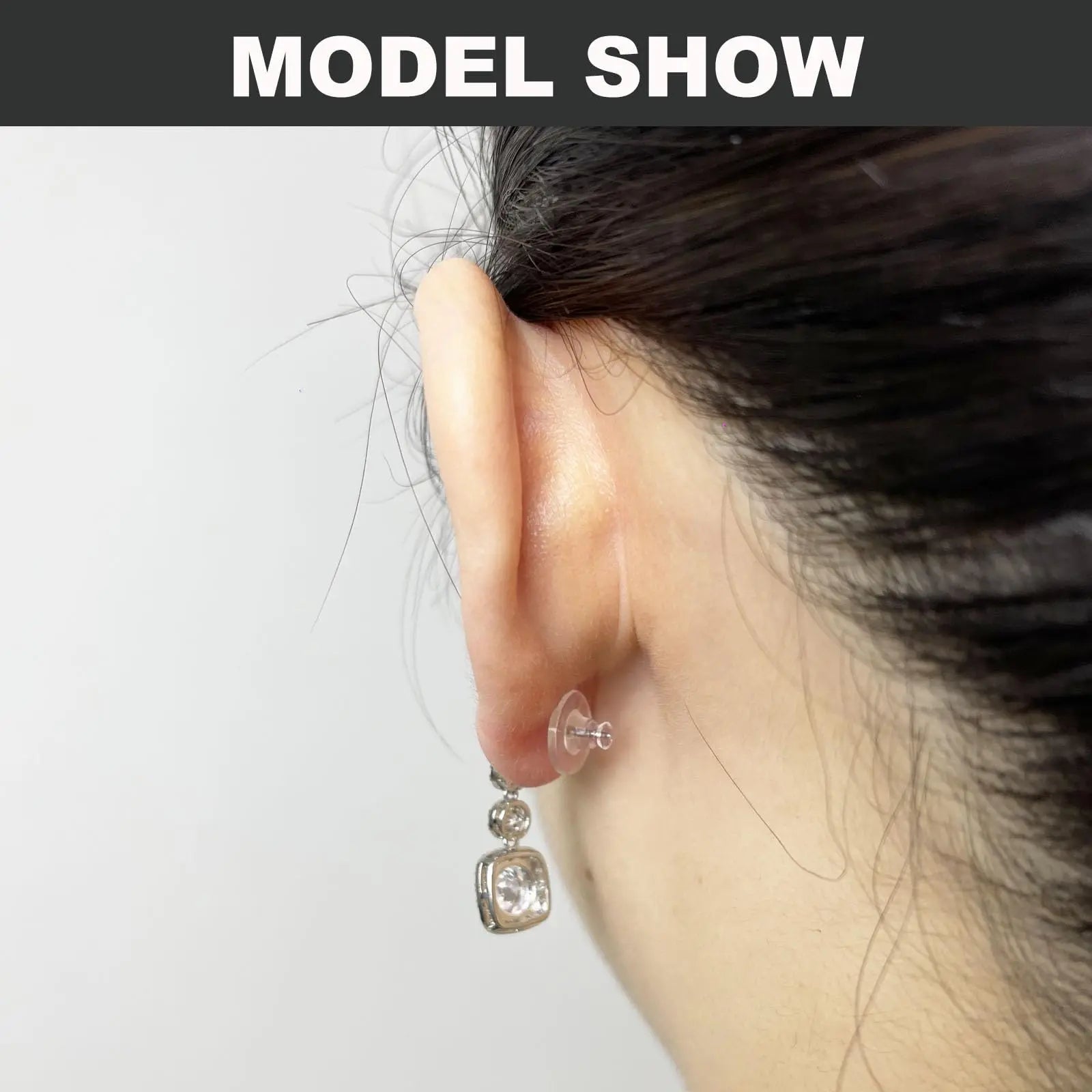 6 Styles Silicone Earring Backs, 600 Clear Soft Hypoallergenic Plastic Rubber Earring Backs Clutch Stoppers Kits for Fish Hook Hoops