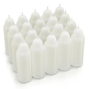12-Hour White Candles Compatible with Candle Lanterns, Long-Burning Candles for Outdoor, Camping, Emergency, Survival Emergency Preparedness- 20Pack