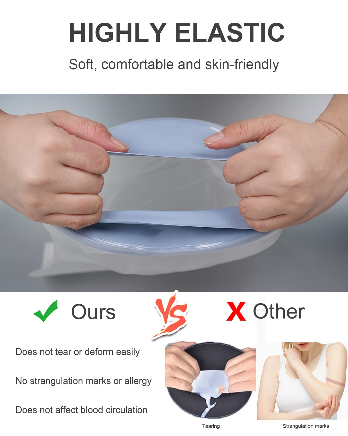 CureSquad Cast Covers for Shower Arm, Waterproof Cast Cover Arm Adult, Soft Comfortable Cast Protector for Shower Arm, Reusable Elastic Cast Bag for Bandage, Wound Care Supplies, After Surgery Gifts