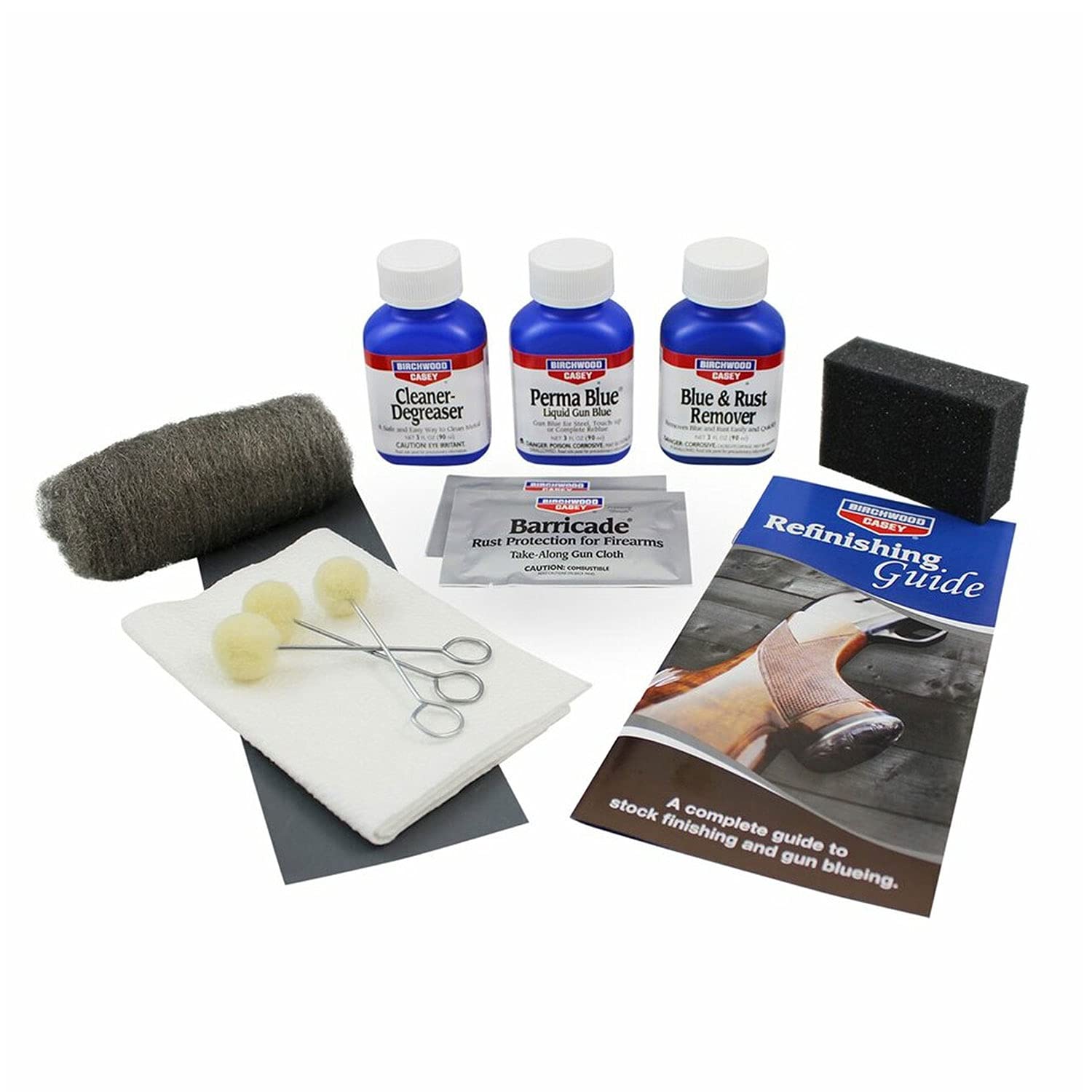 Birchwood Casey Perma Blue Liquid Gun Blue Finishing All-Inclusive Easy-to-Use Kit for Gun Cleaning, Maintenance and Preservation